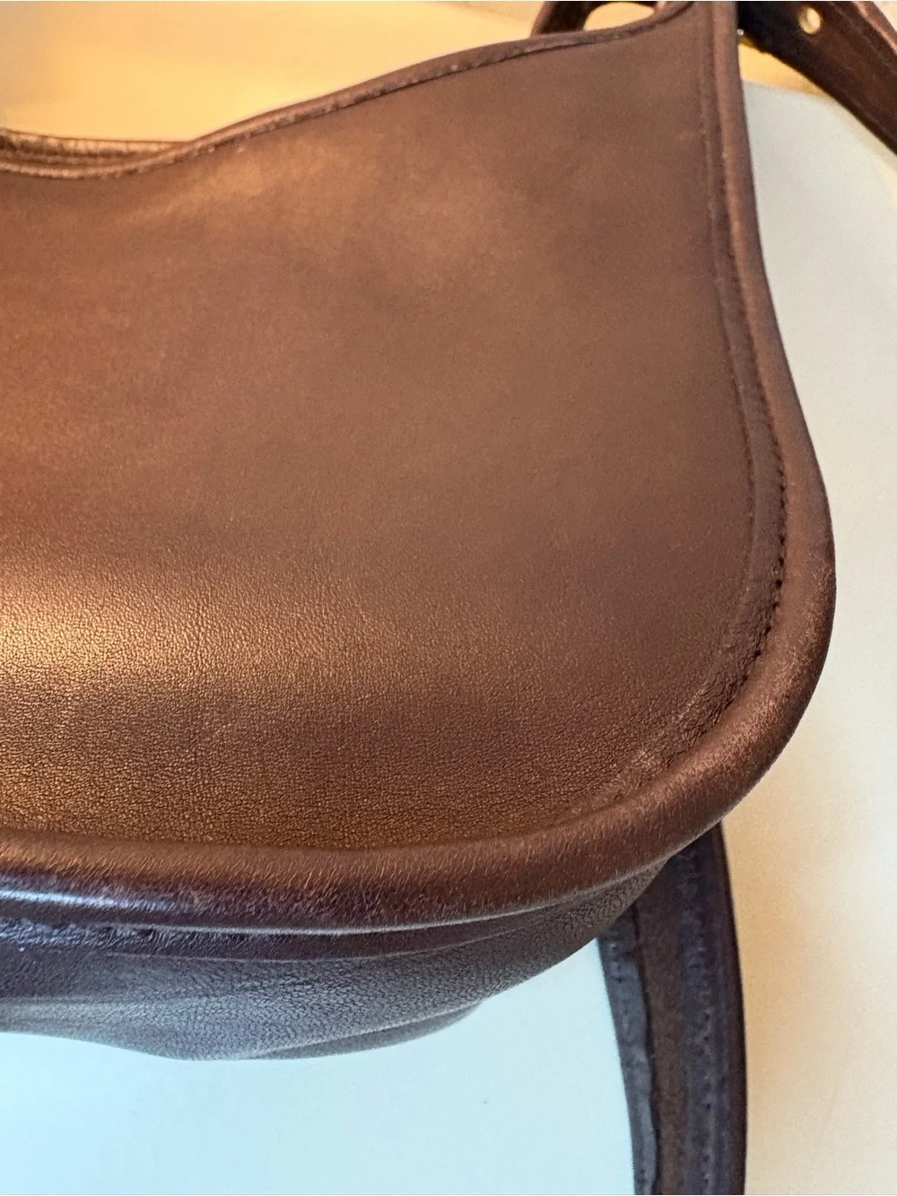 Vintage Coach 9950 Janice Legacy Shoulder Bag | Dark Brown